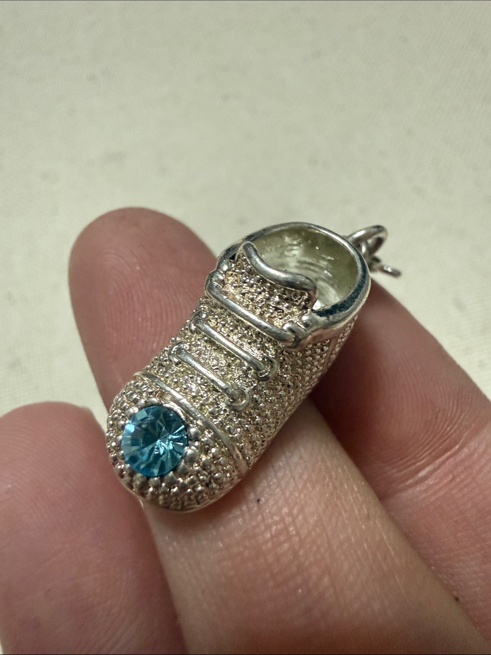 Sterling Silver 925 engraved Casey charm birthstone shoe - Picture 8 of 10